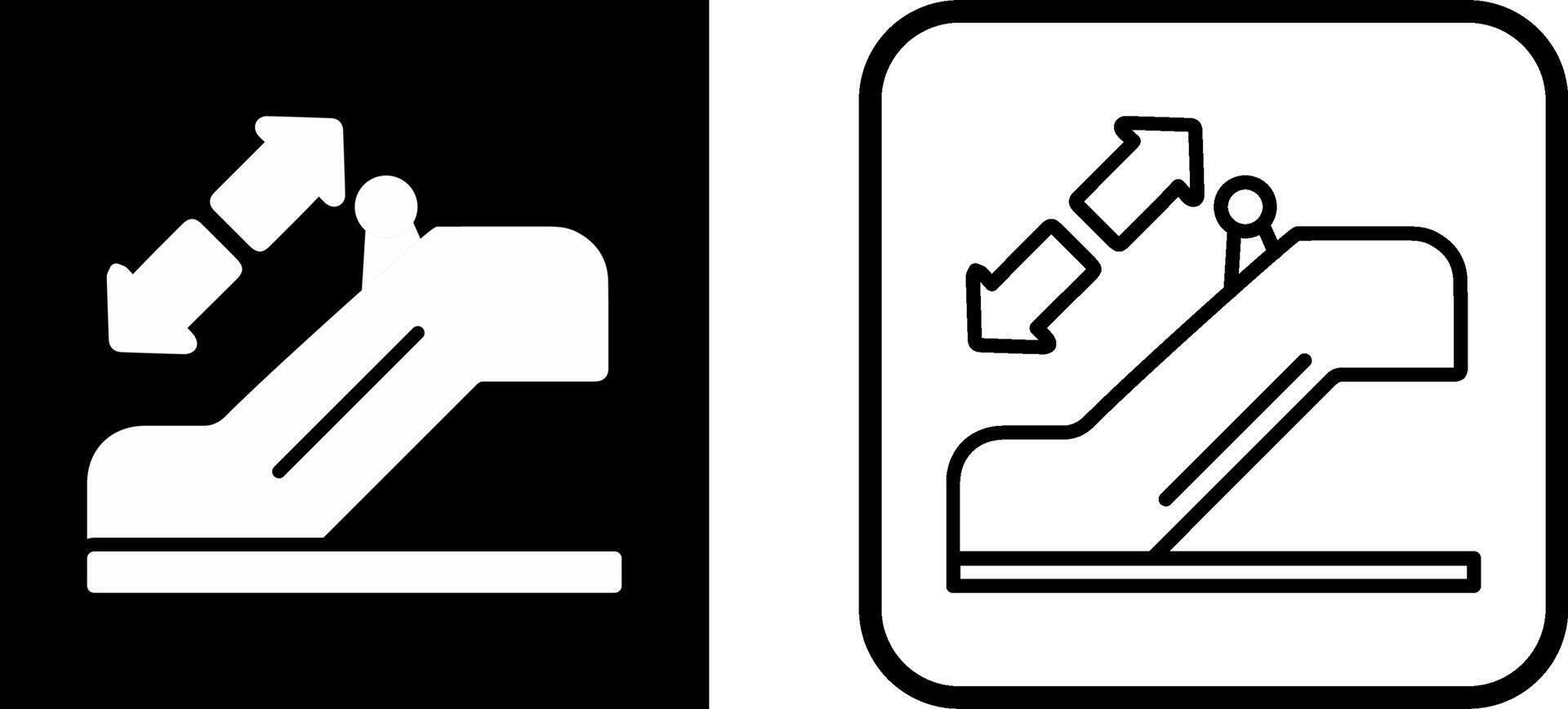 Horizontal Escalator Vector Icon