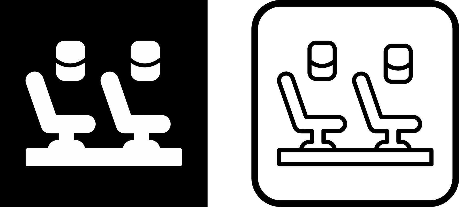 Seats In Plane Vector Icon