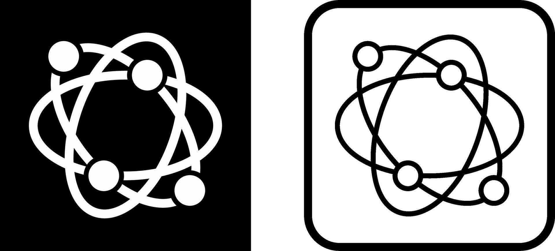 Atomic Structure Vector Icon