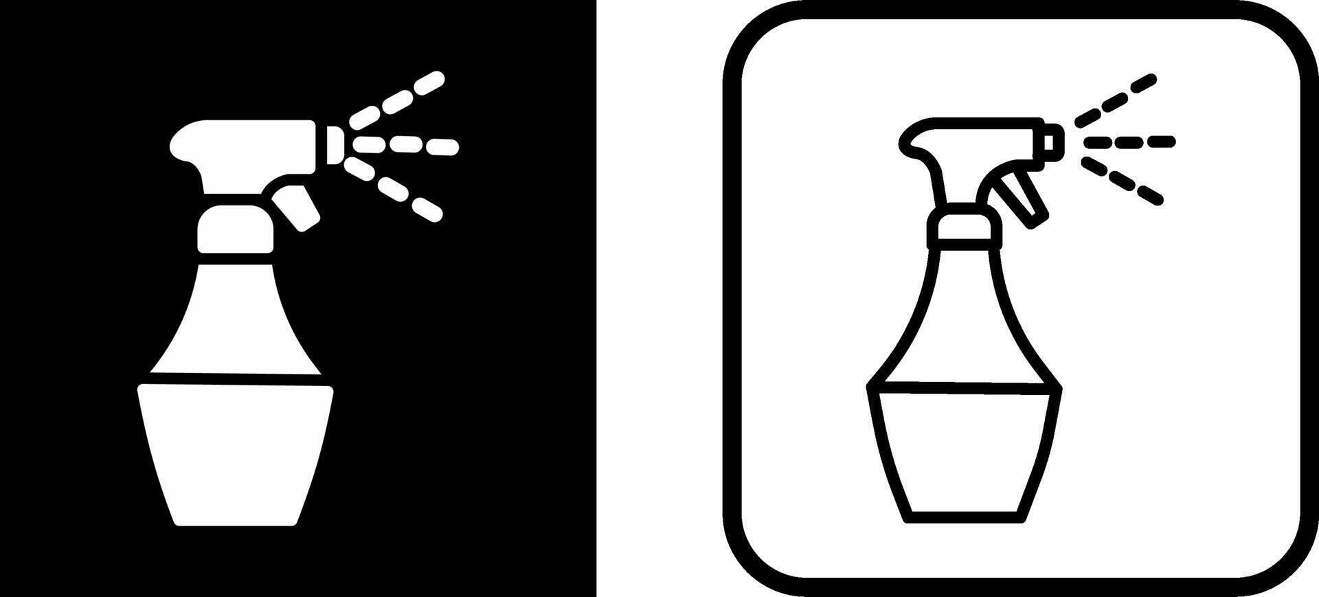 Water Spray Bottle Vector Icon