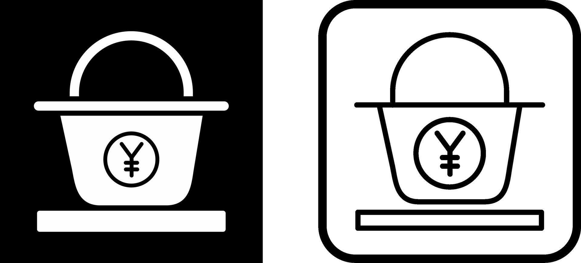 Yen Basket Vector Icon