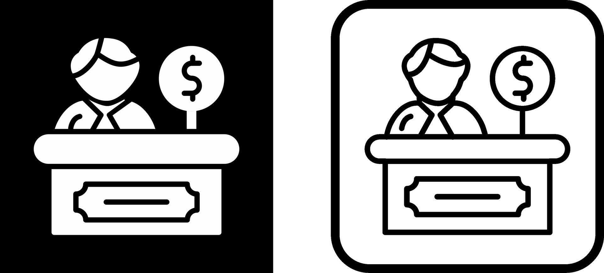 Cashier Vector Icon