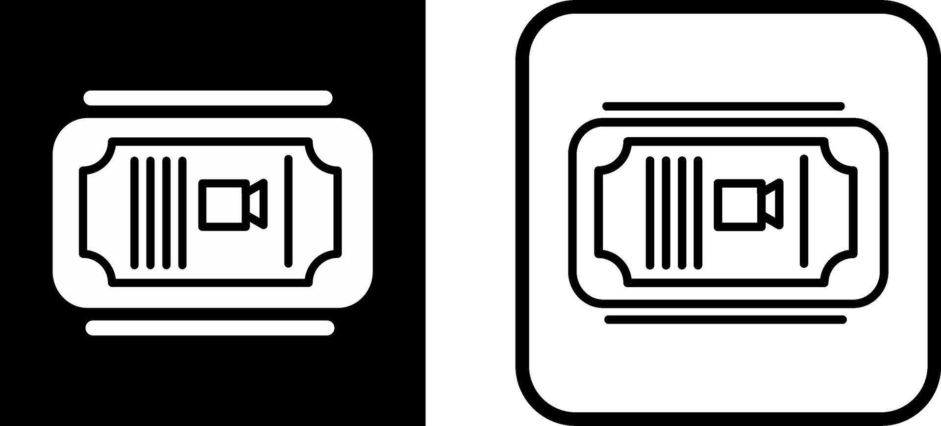 Cinema Ticket Vector Icon