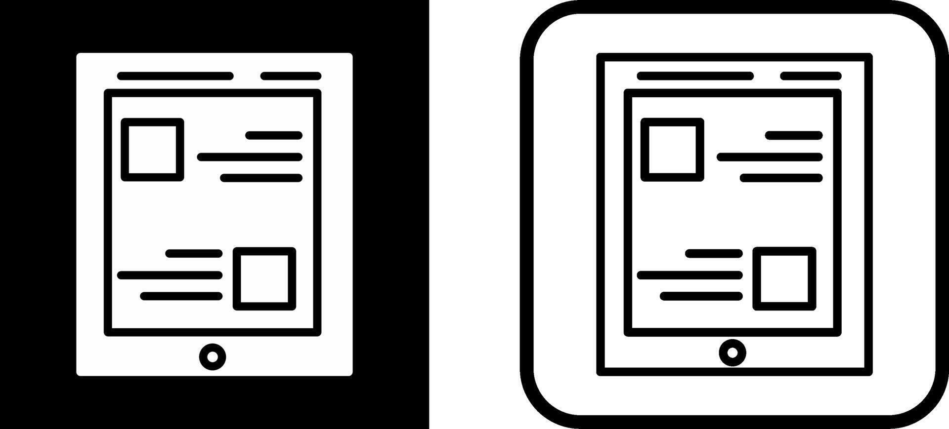 Tablet Vector Icon