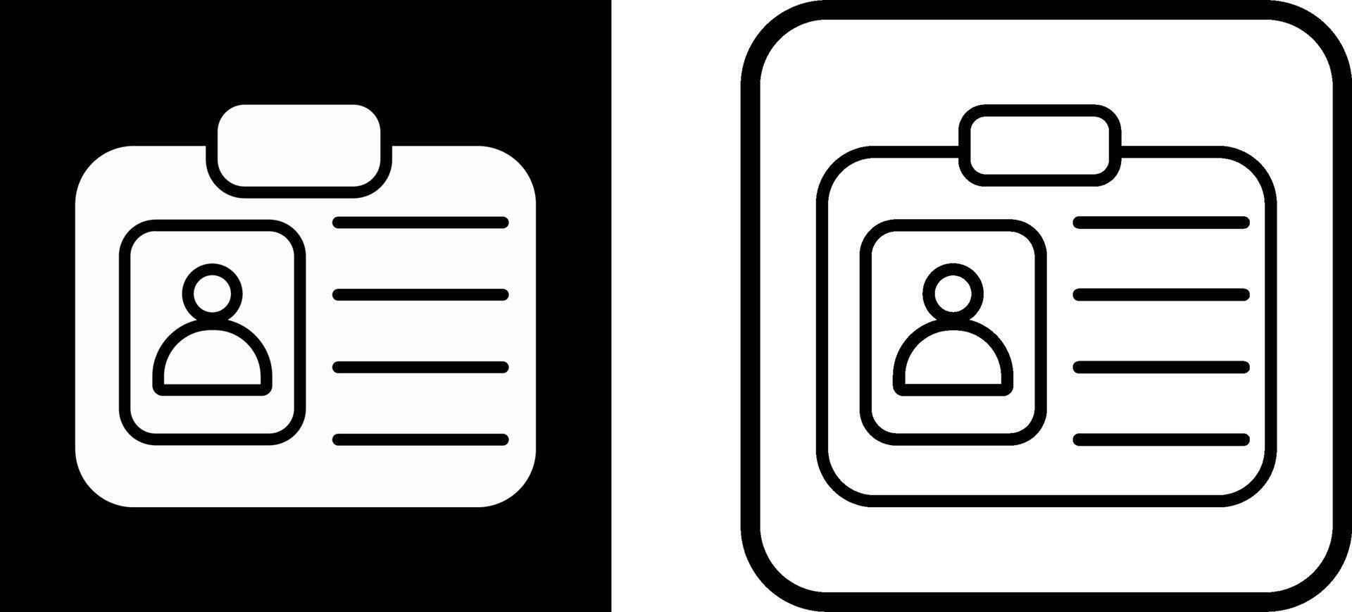 ID Card Vector Icon