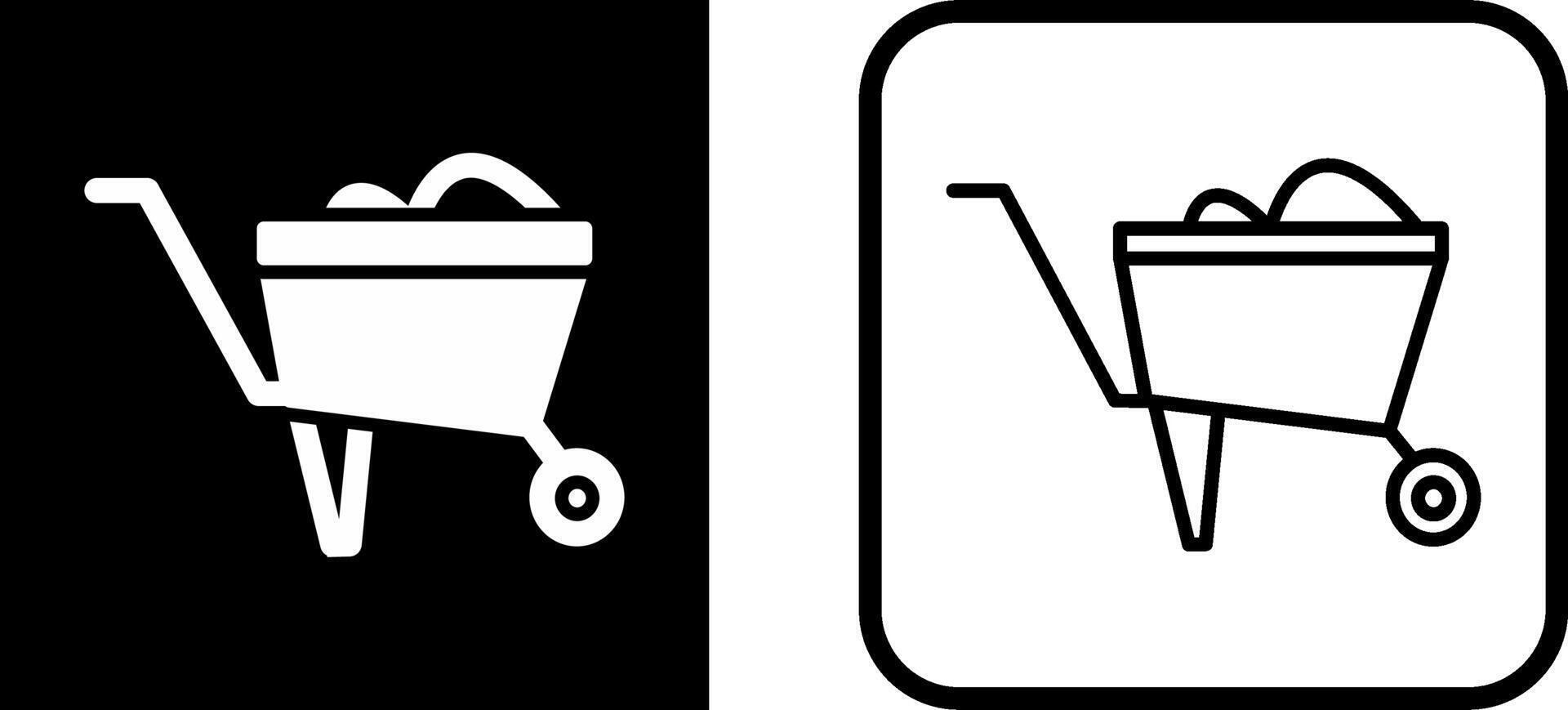 Wheelbarrow Vector Icon
