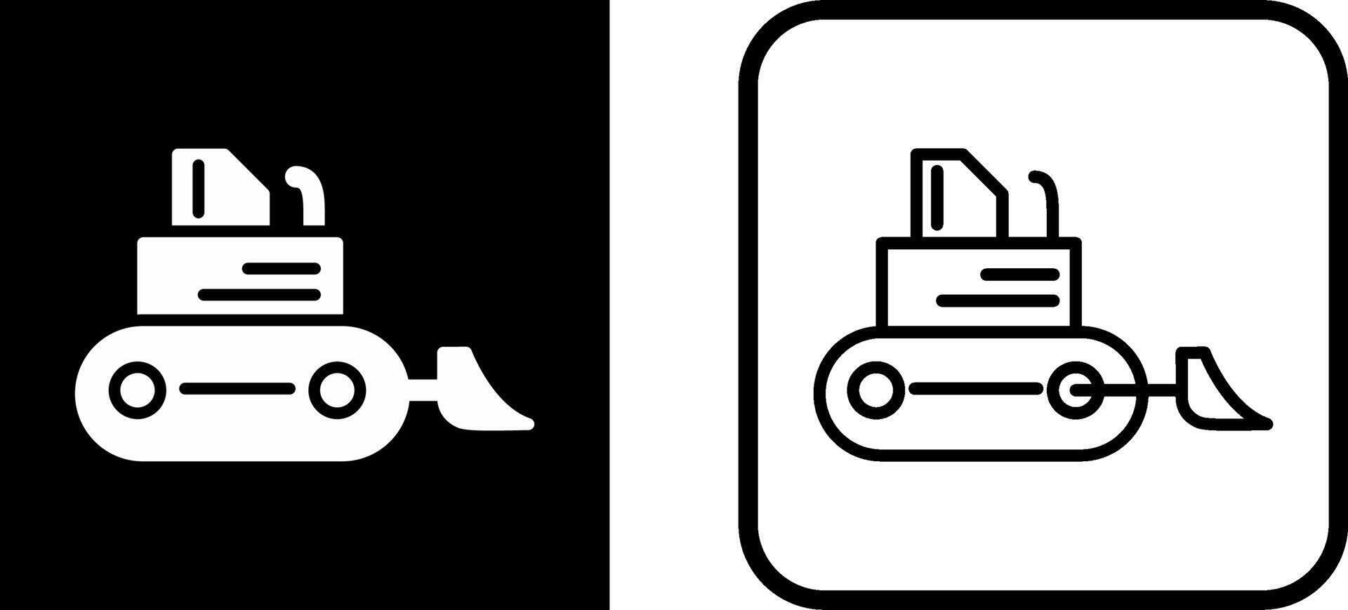 Bulldozer Vector Icon