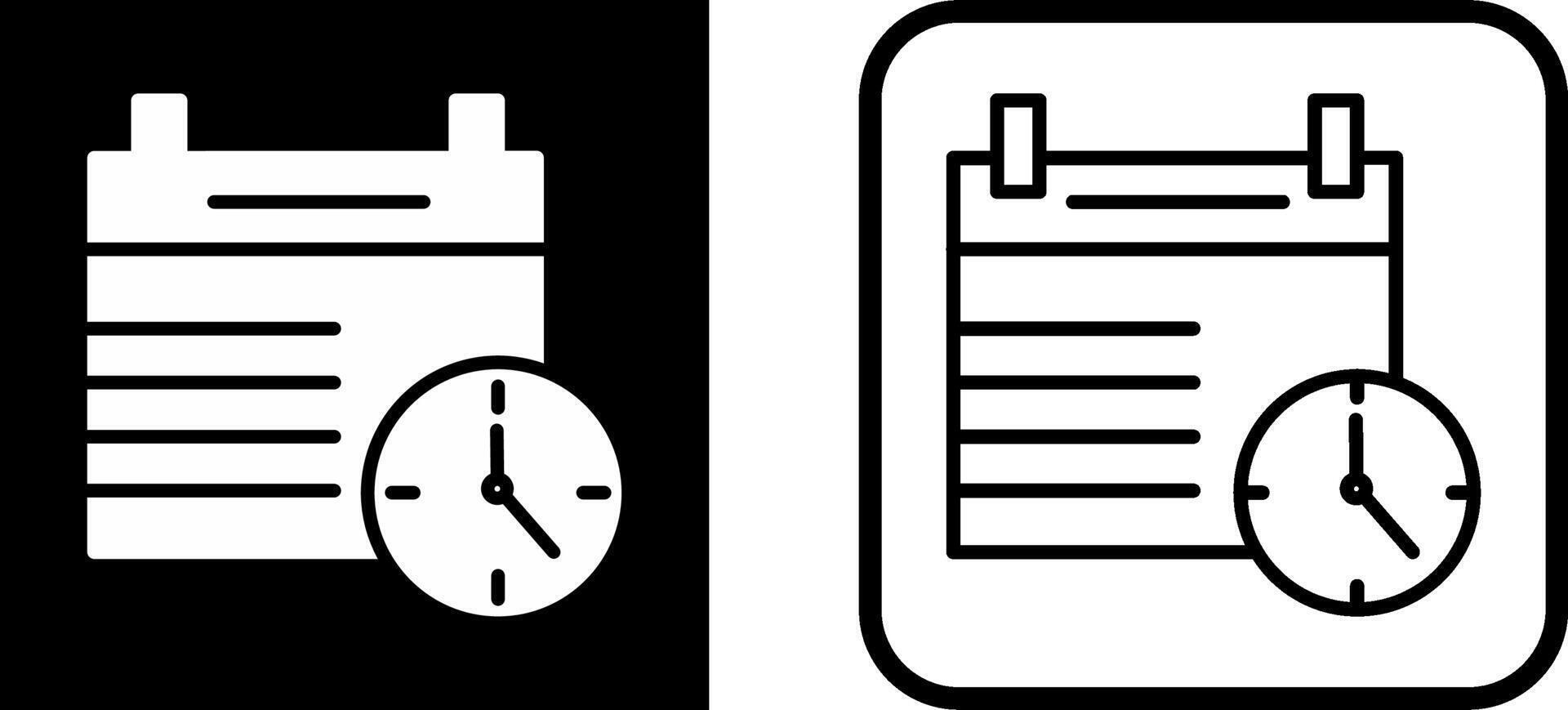 icono de vector de reloj