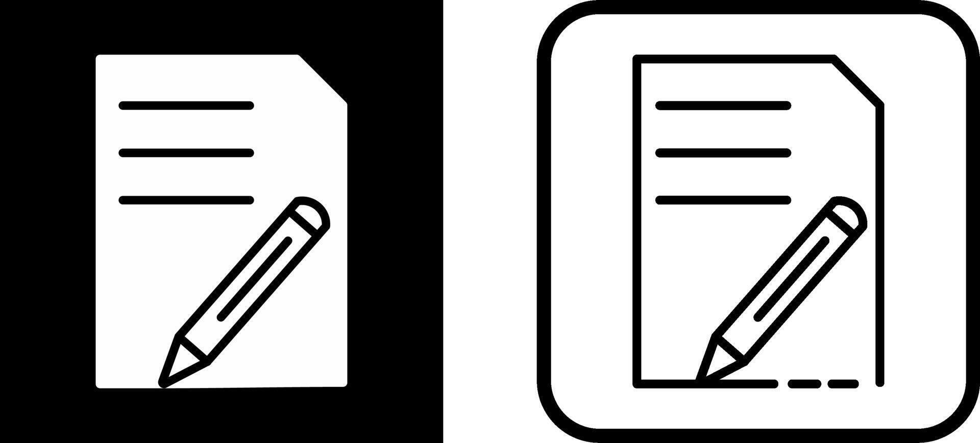 Document Edit Vector Icon