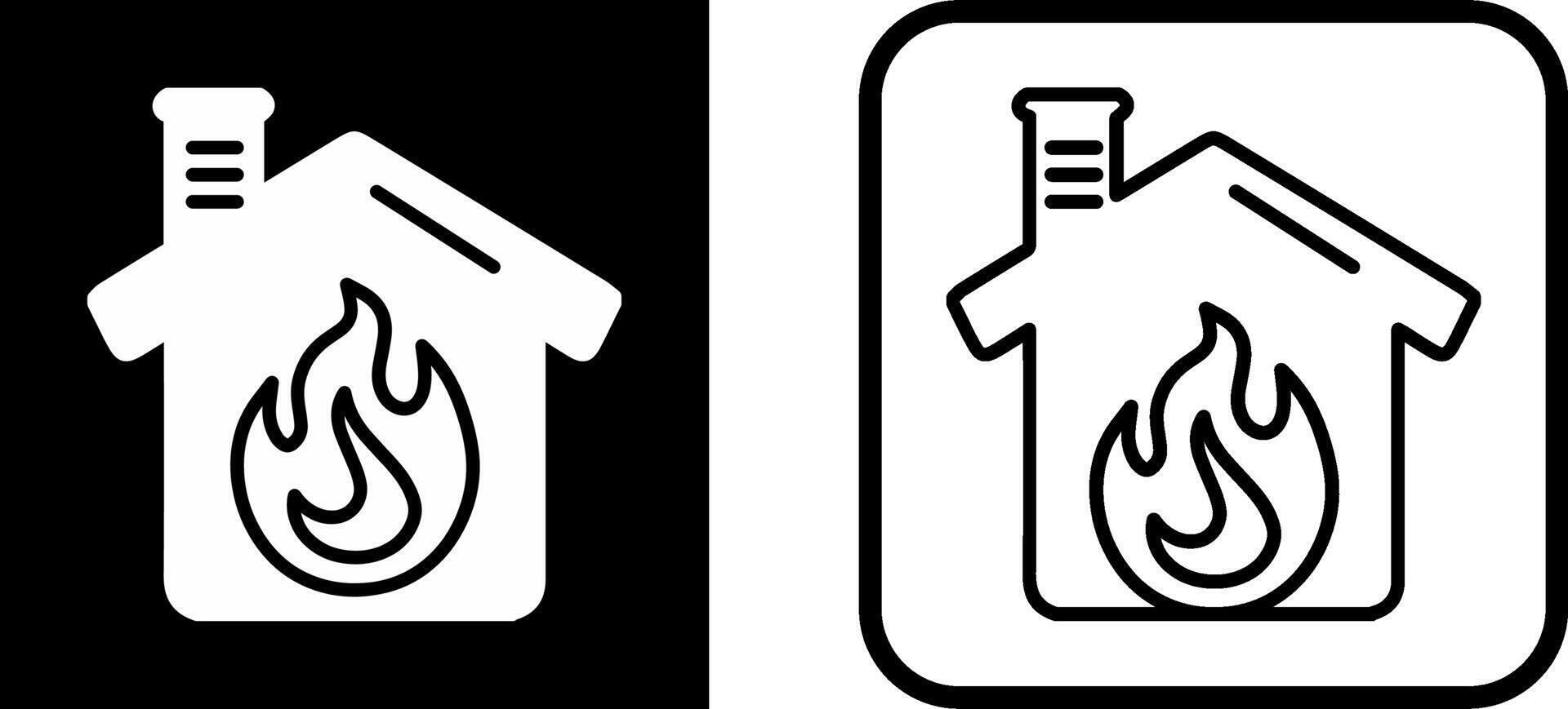 Housefire Vector Icon