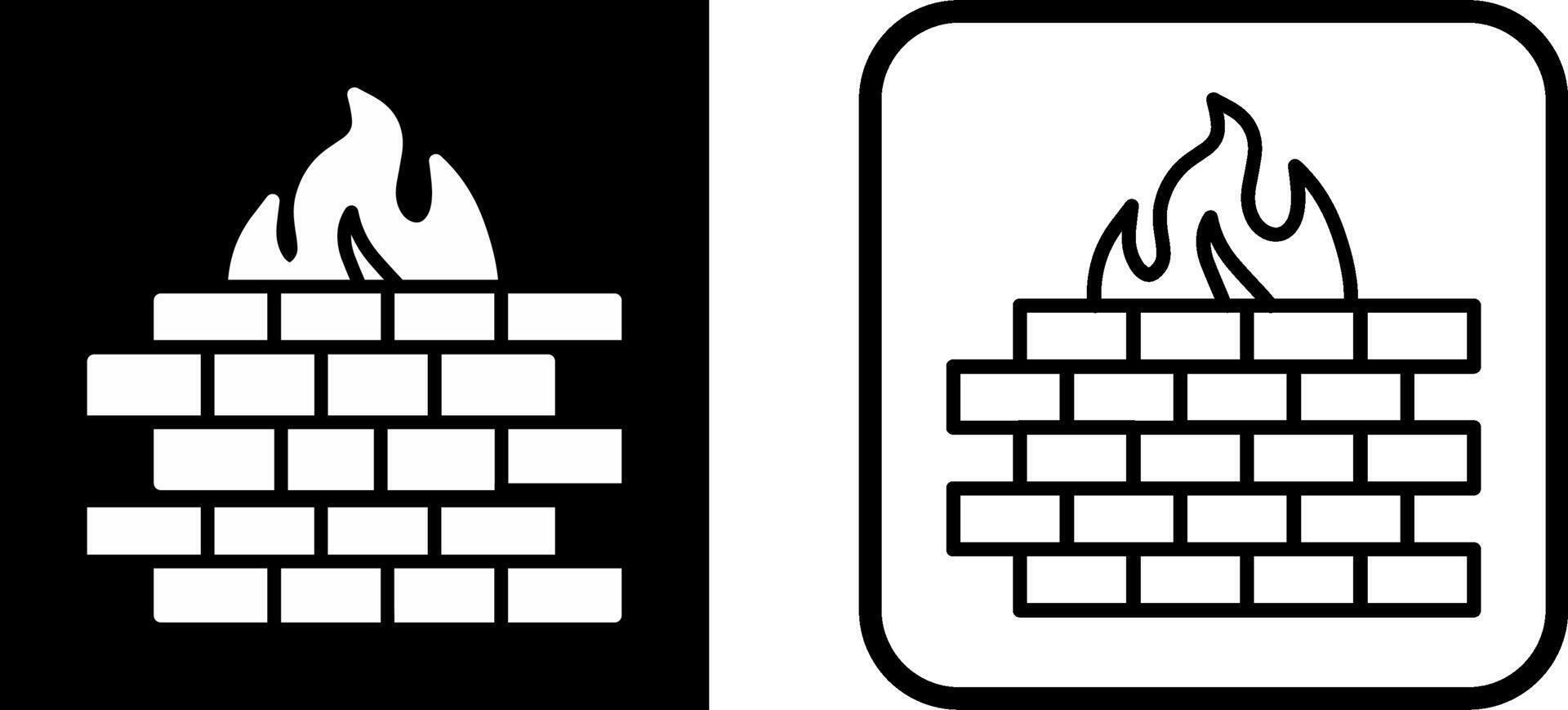 icono de vector de firewall