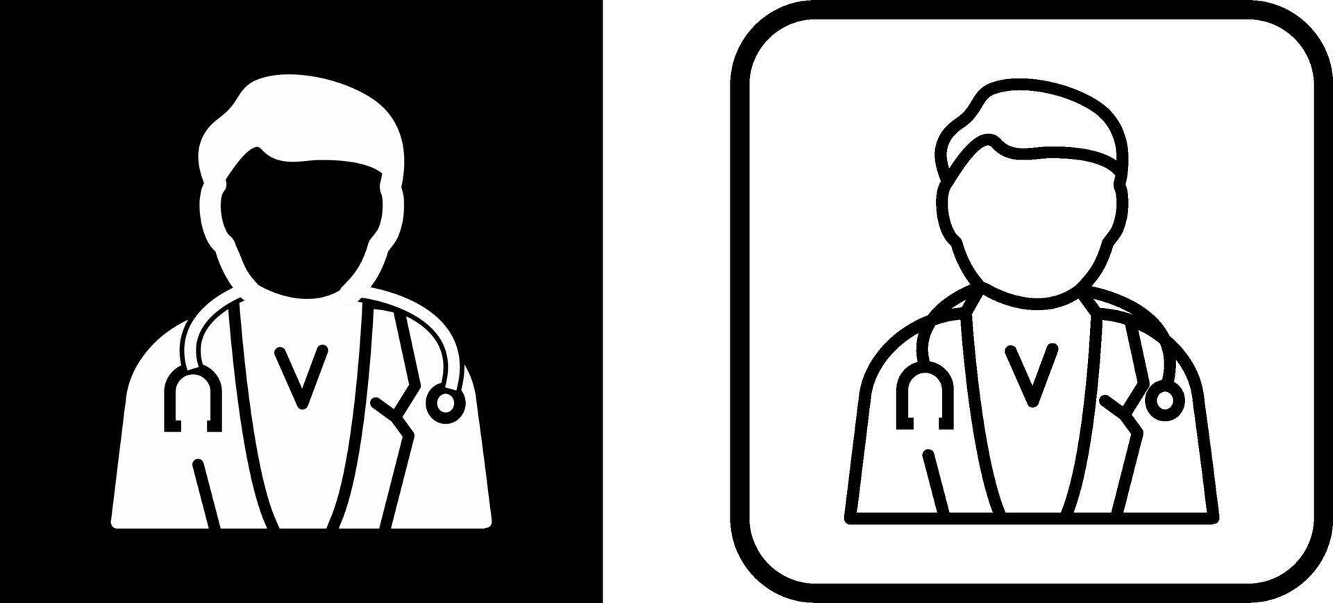 Male Doctor Vector Icon