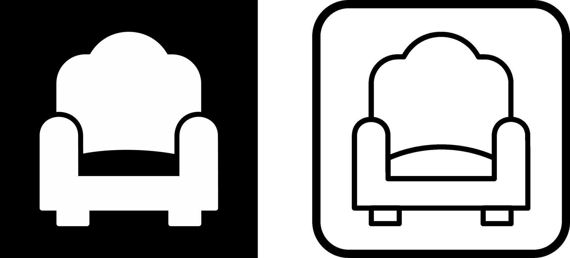 Single Sofa Vector Icon