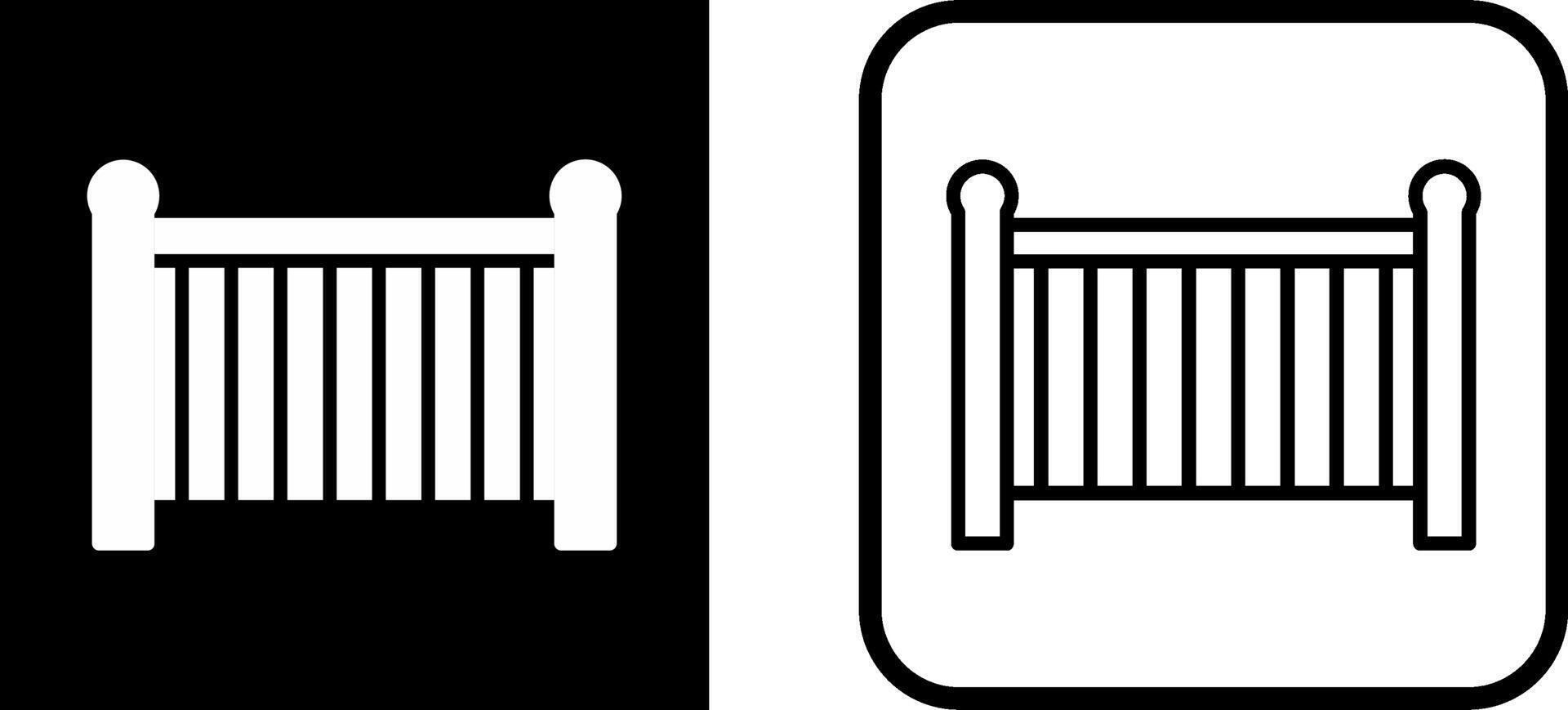 Baby Cot Vector Icon