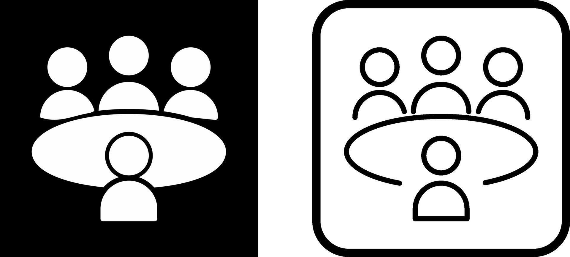 Conference Table Vector Icon