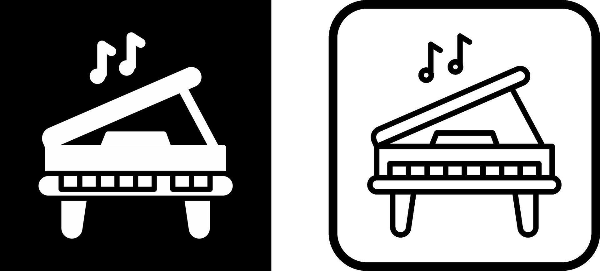 icono de vector de piano