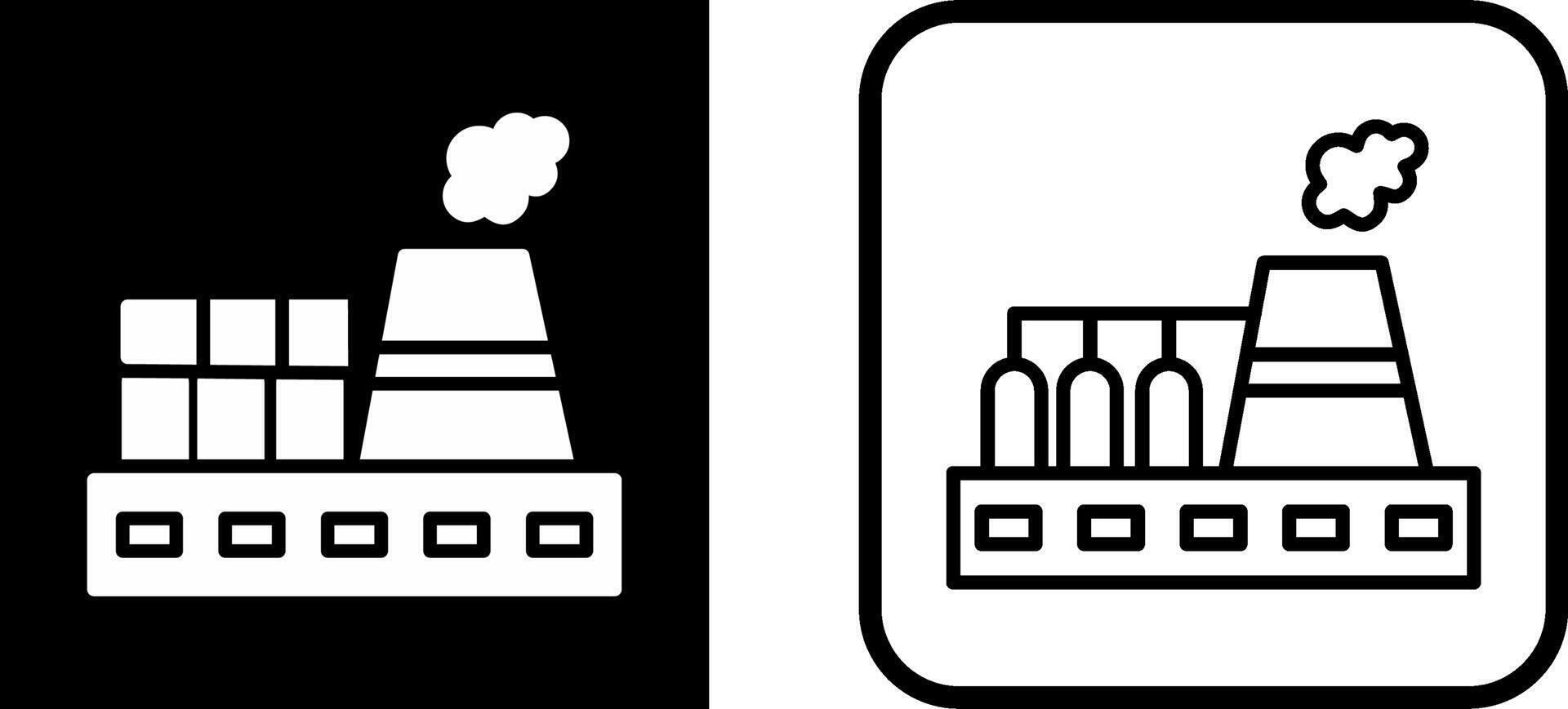 Nuclear Plant Vector Icon