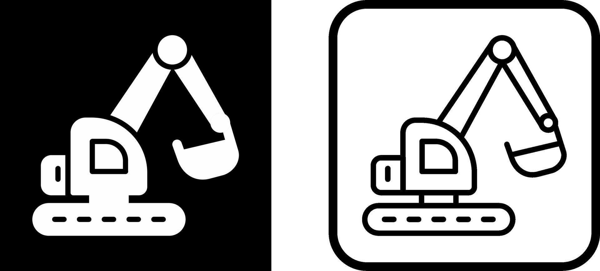 Excavator Vector Icon