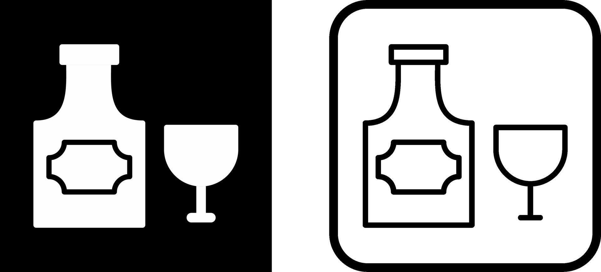 Bottle of Rum Vector Icon