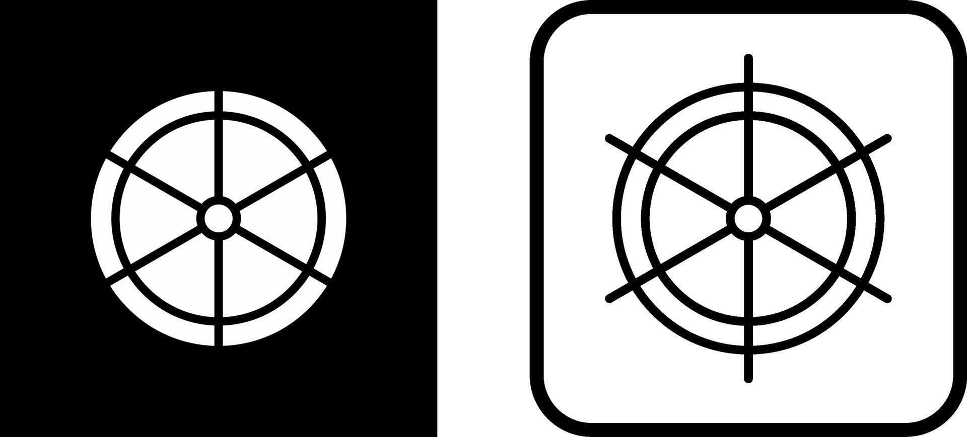 Ship Helm Vector Icon