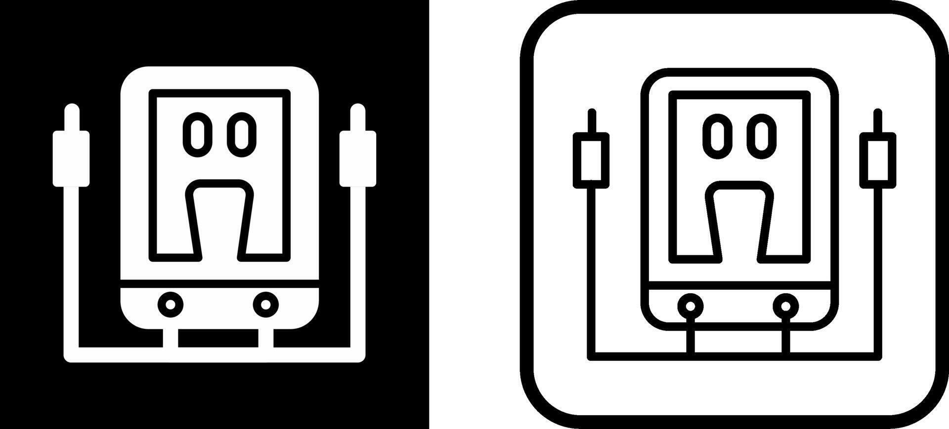 icono de vector de voltímetro