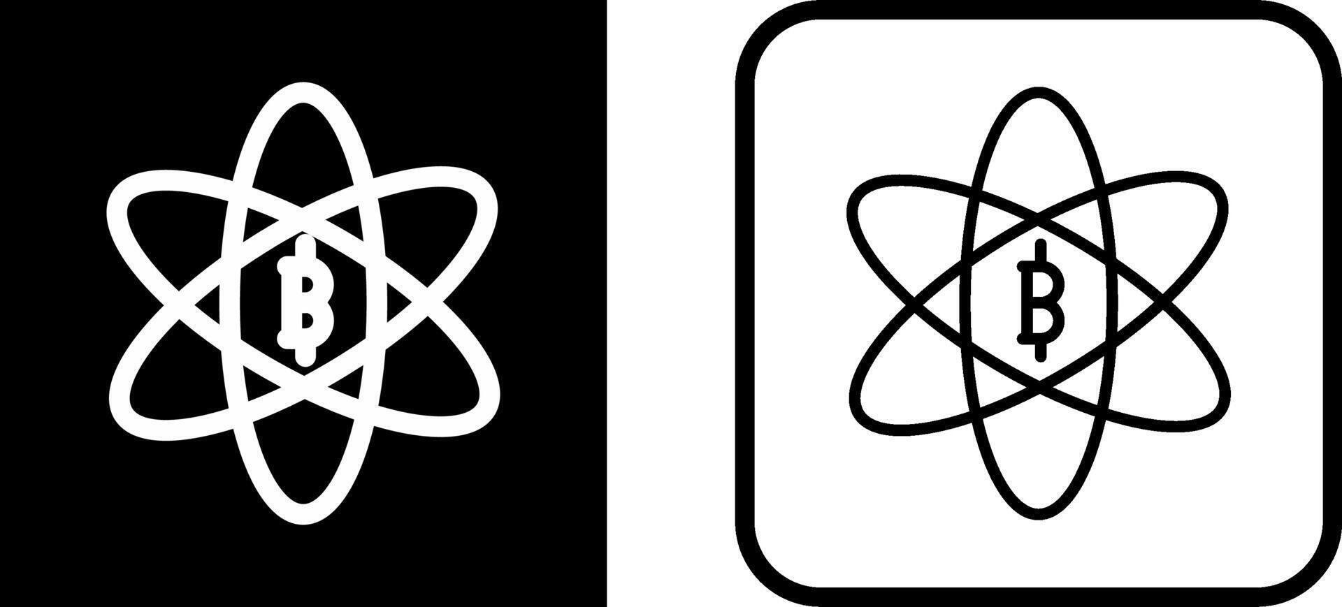 Bitcoin Science Vector Icon