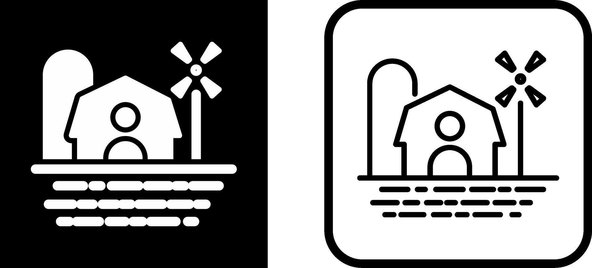 Farm House Vector Icon