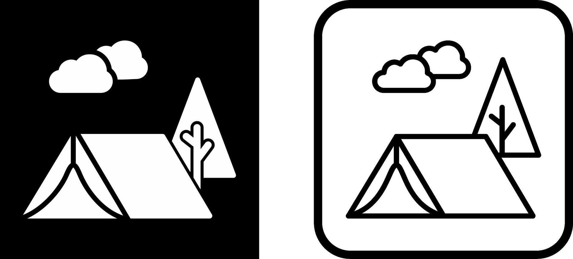 Tent Vector Icon