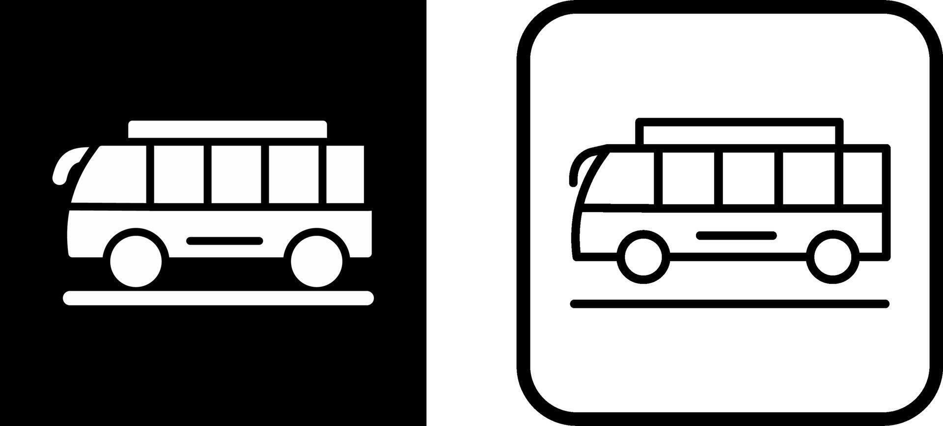 icono de vector de bus