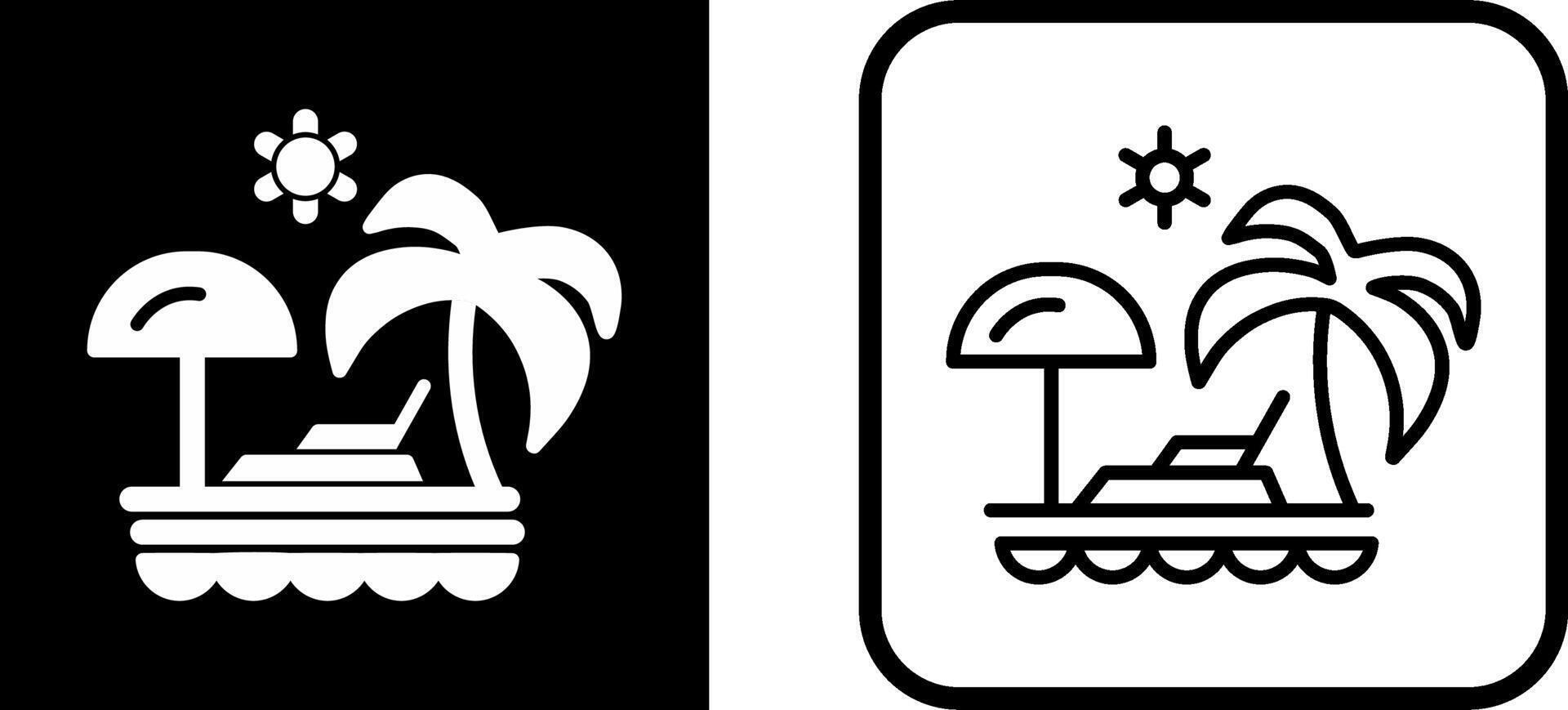 Vacation Spots Vector Icon