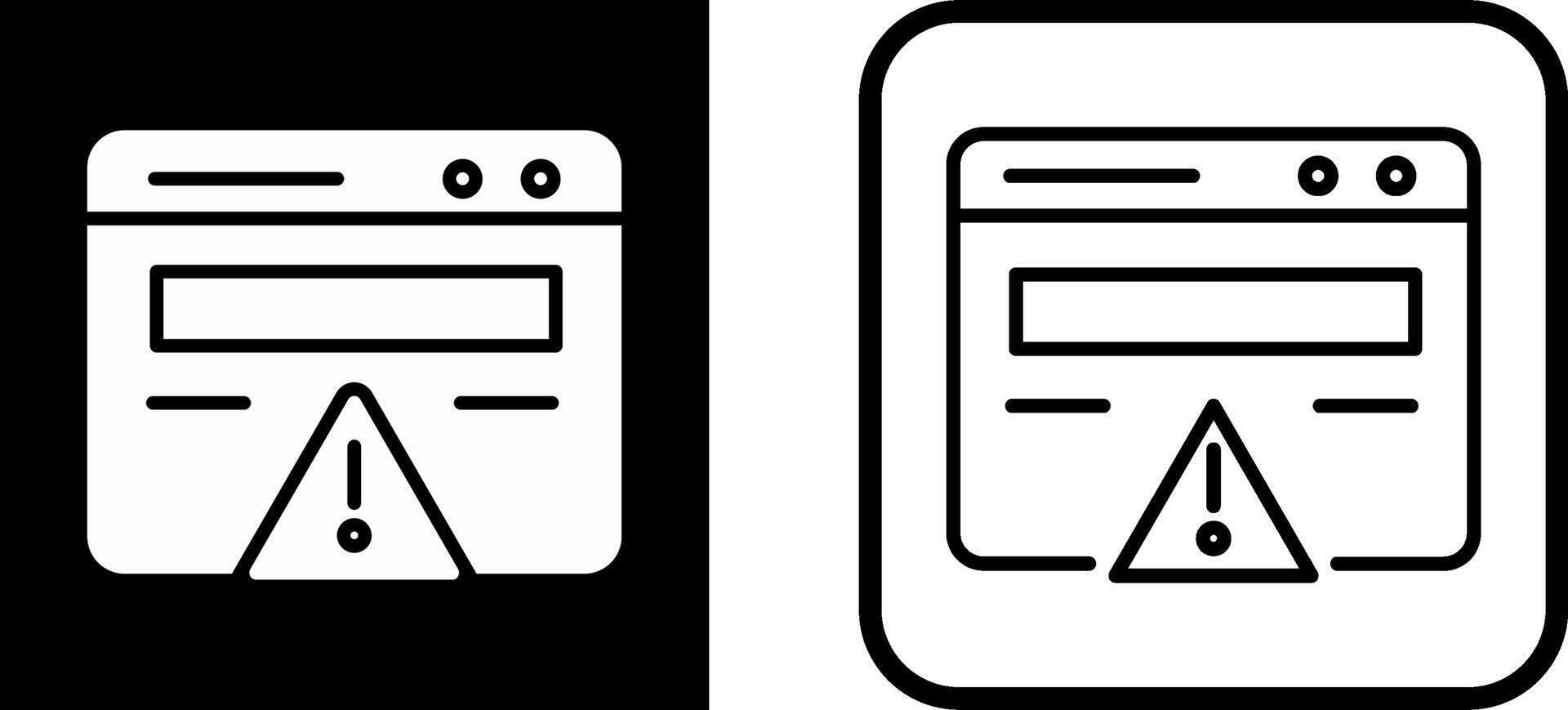 Web Error Vector Icon