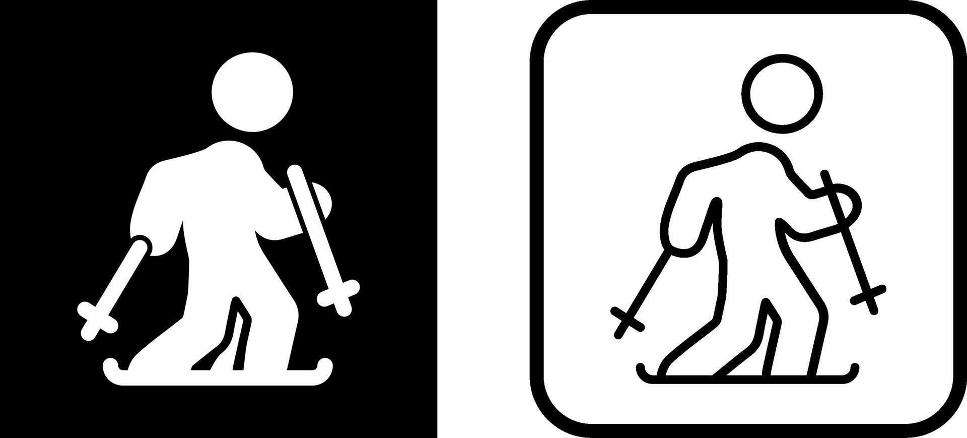 Ski Vector Icon