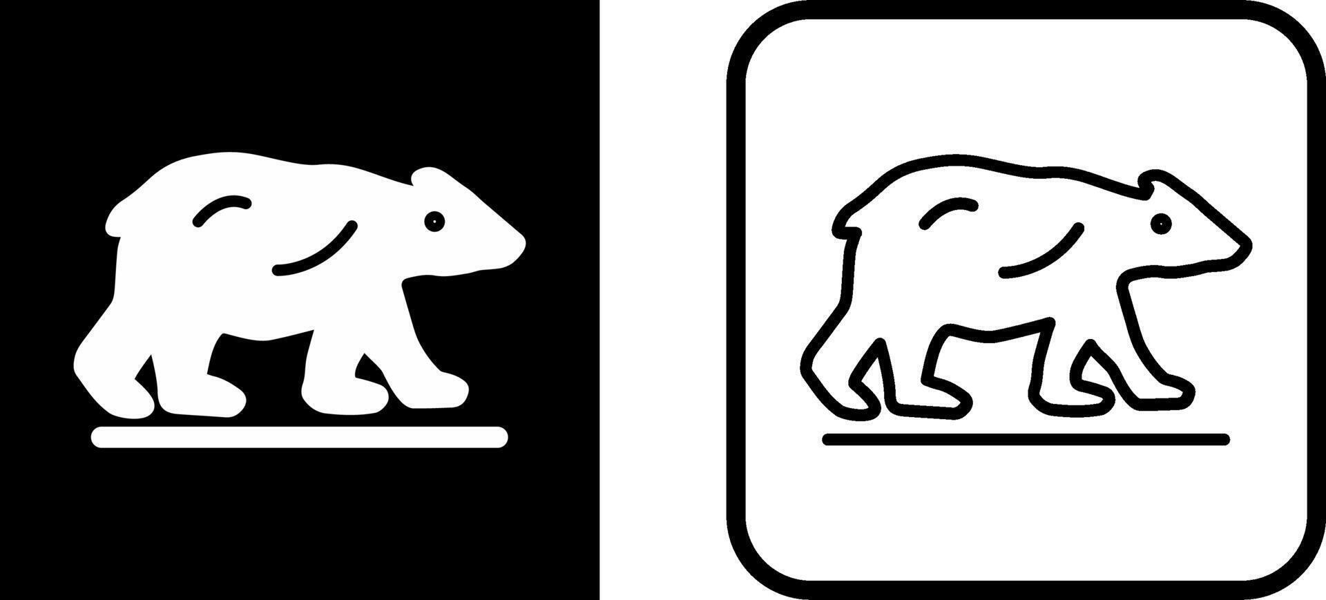 Polar Bear Vector Icon