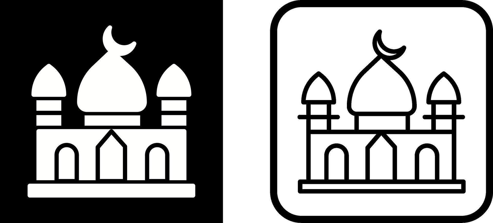 icono de vector de mezquita