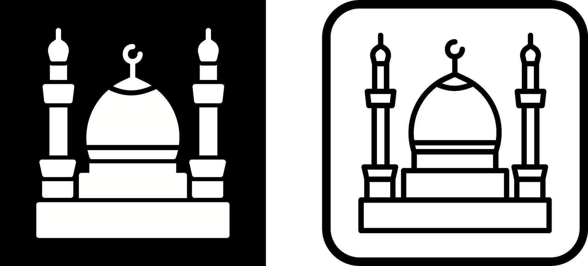 icono de vector de mezquita