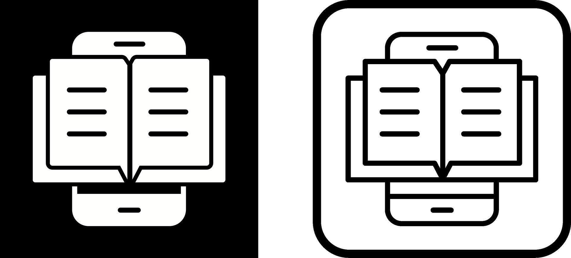 E Book Vector Icon
