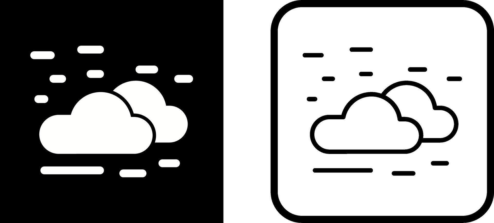 icono de vector de nube