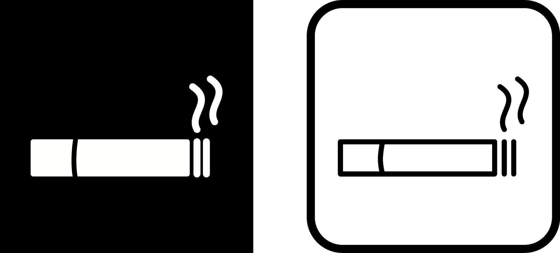 icono de vector de cigarrillo