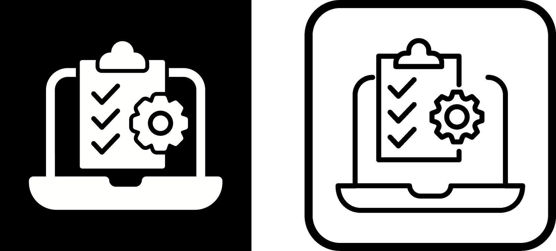 Online Checklist Vector Icon