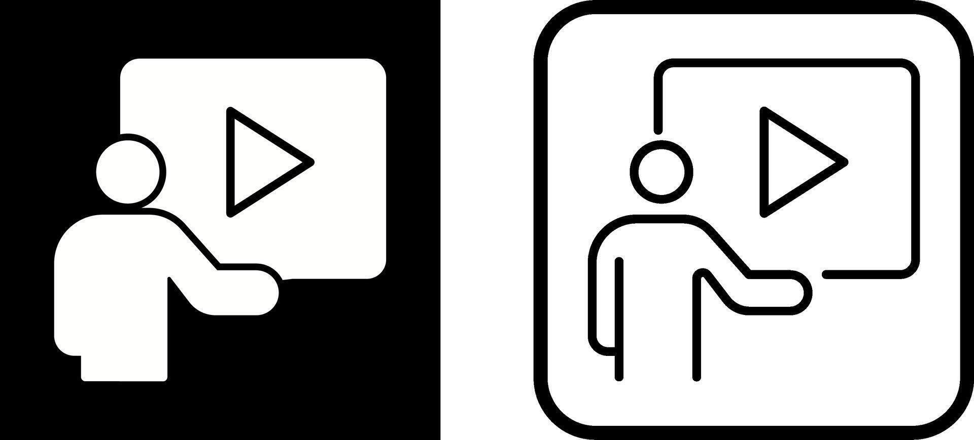 Video Lesson Vector Icon