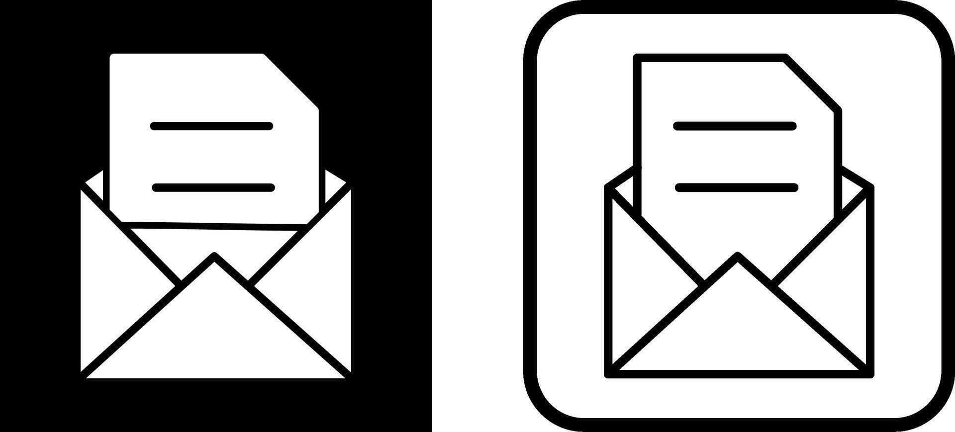 icono de vector de correo electrónico