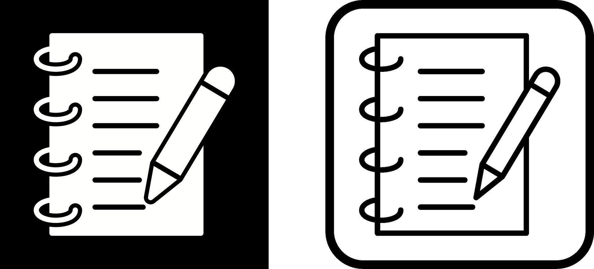 Spring Notebook Vector Icon
