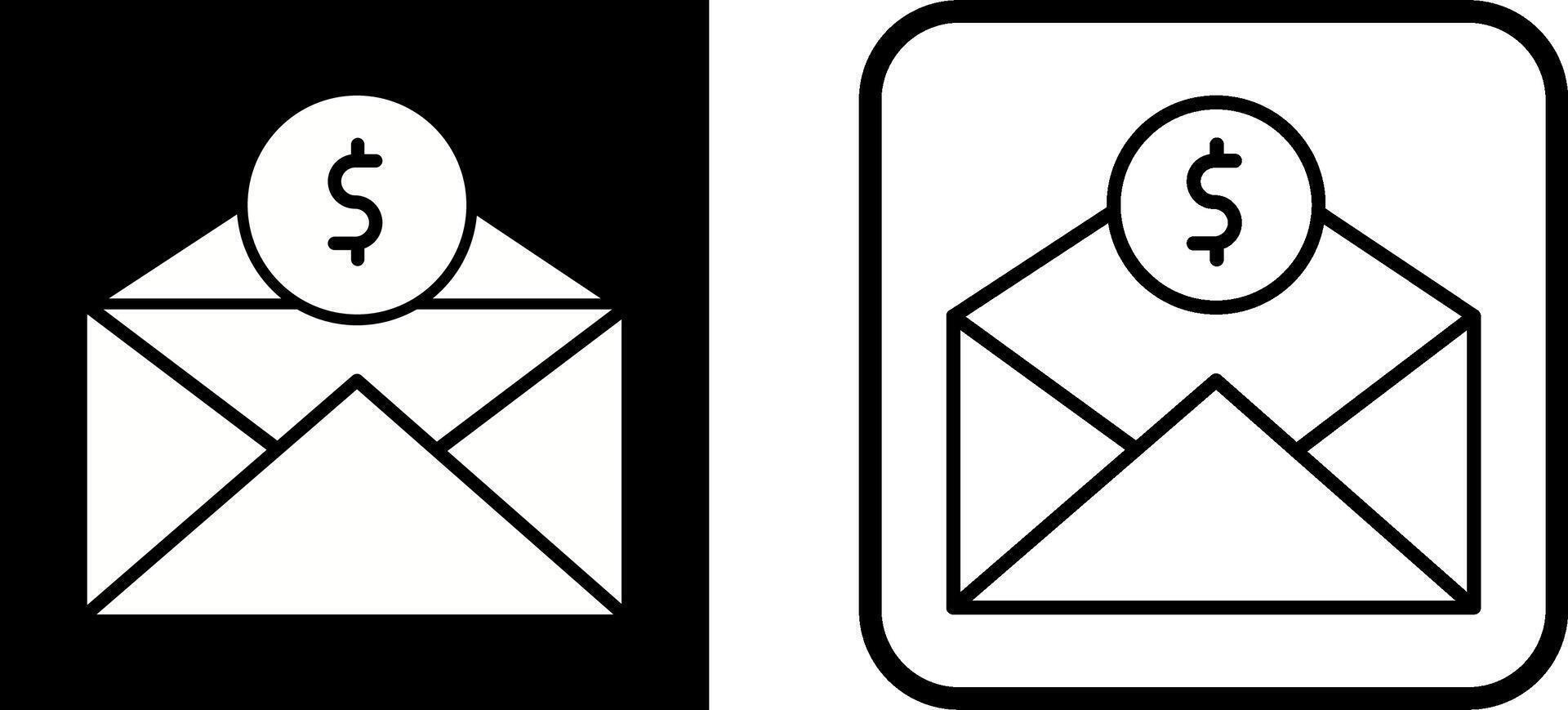 Mail Coin Vector Icon