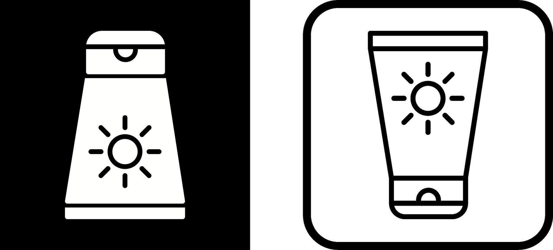 Sun Cream Vector Icon