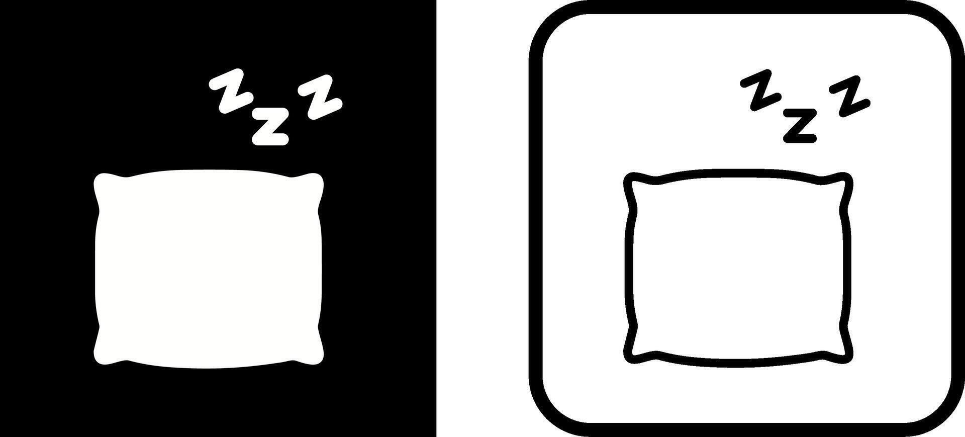 icono de vector de almohada