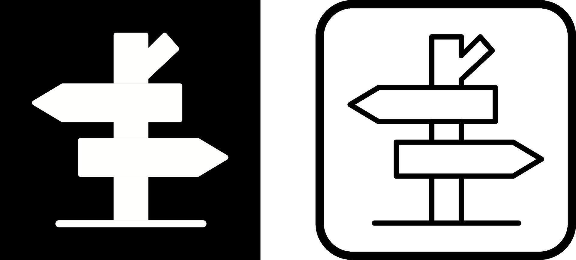 Road Sign Vector Icon