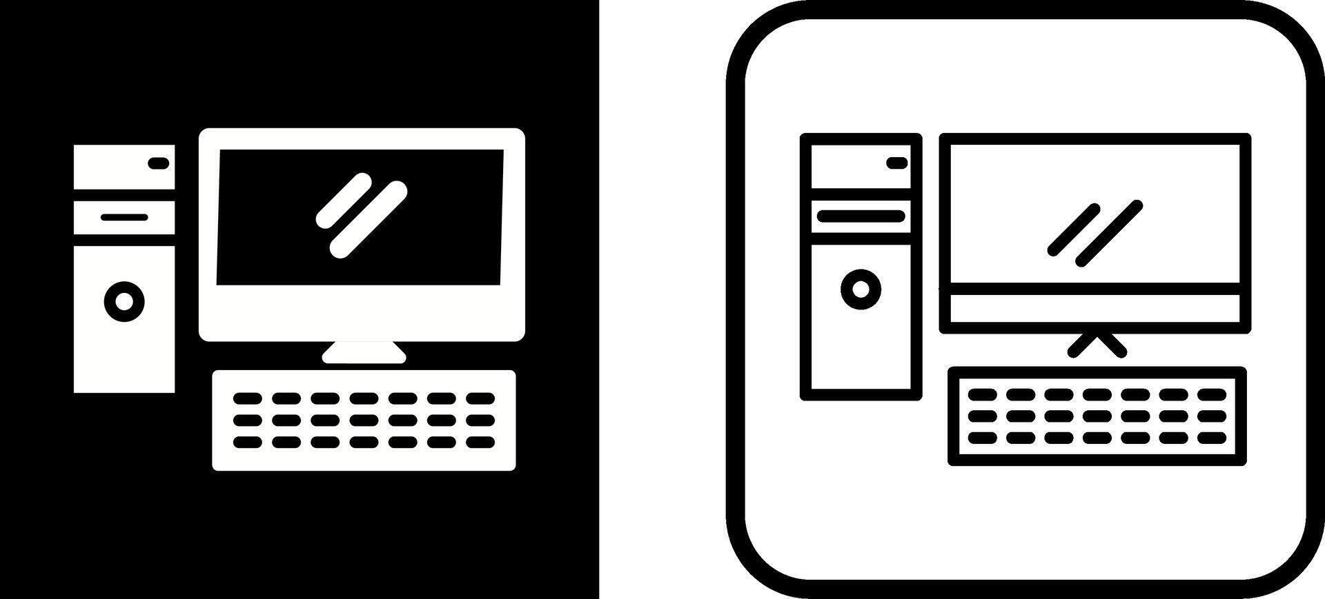Computer Vector Icon