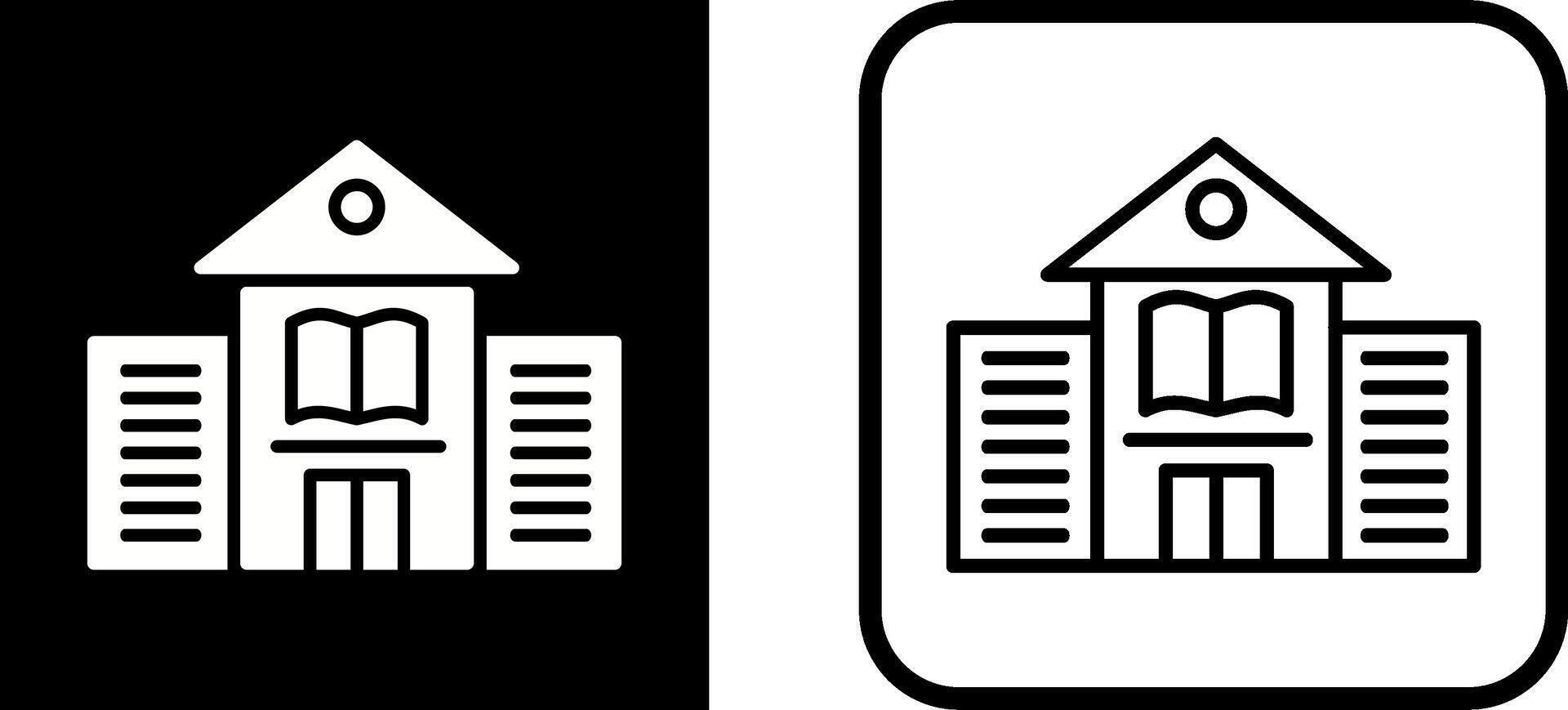 Library Building Vector Icon