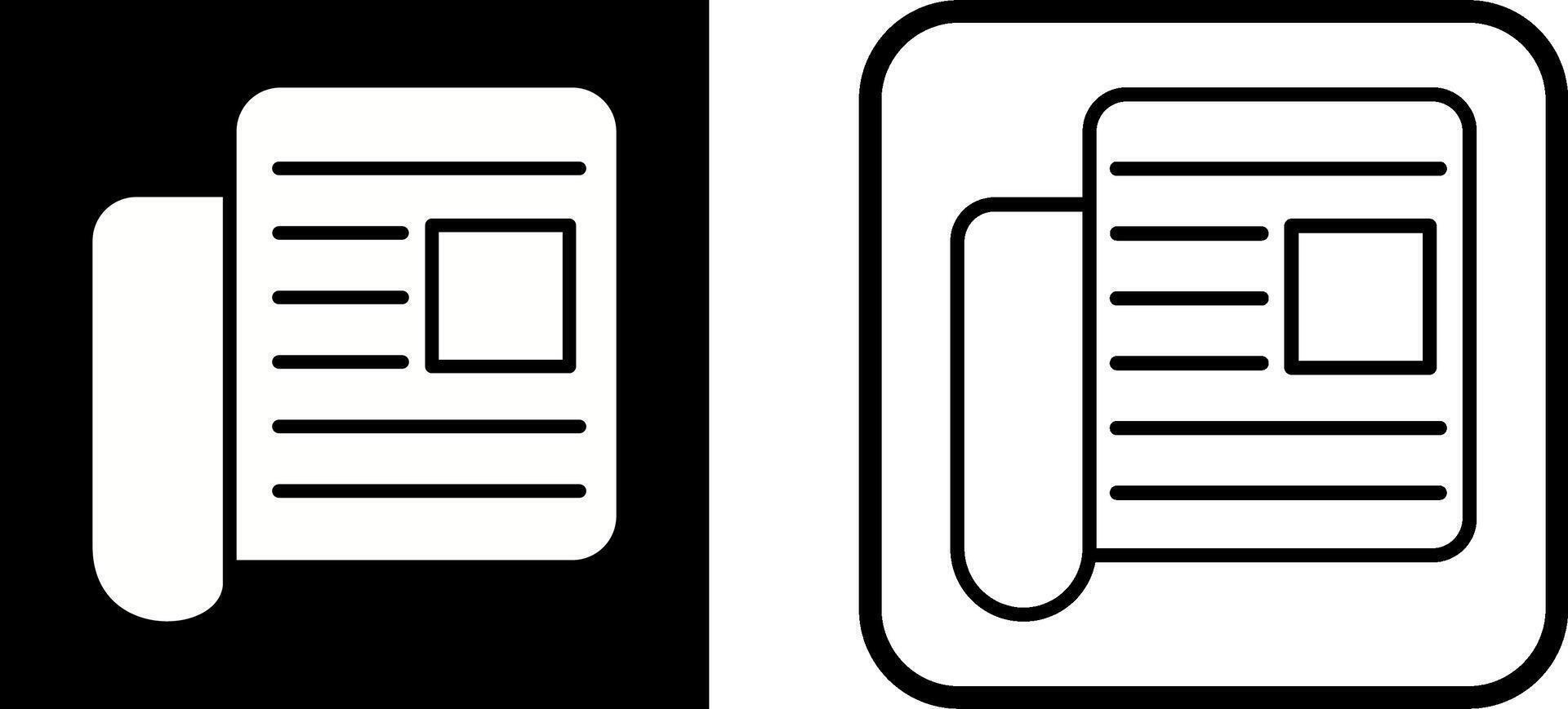 Newspaper Vector Icon