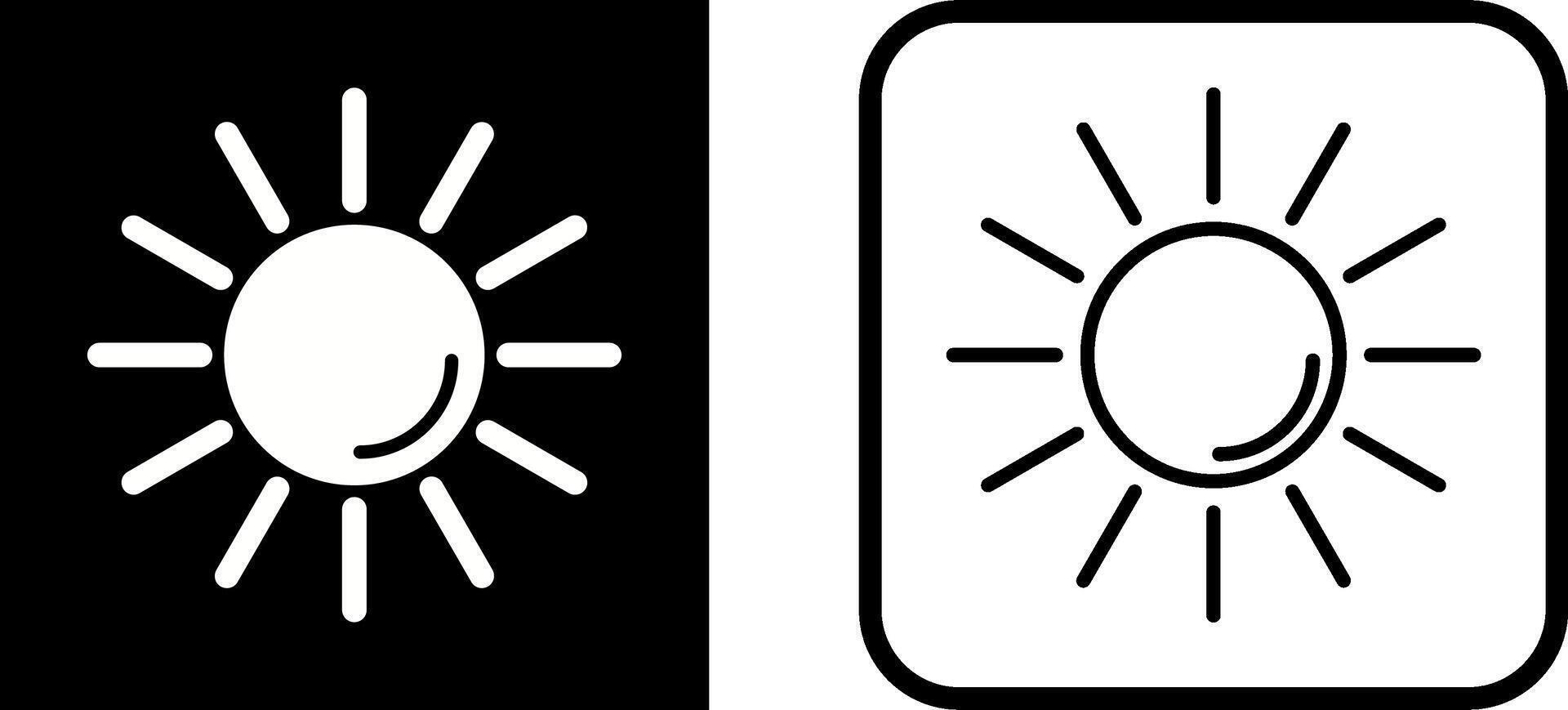 UV Radiation Vector Icon